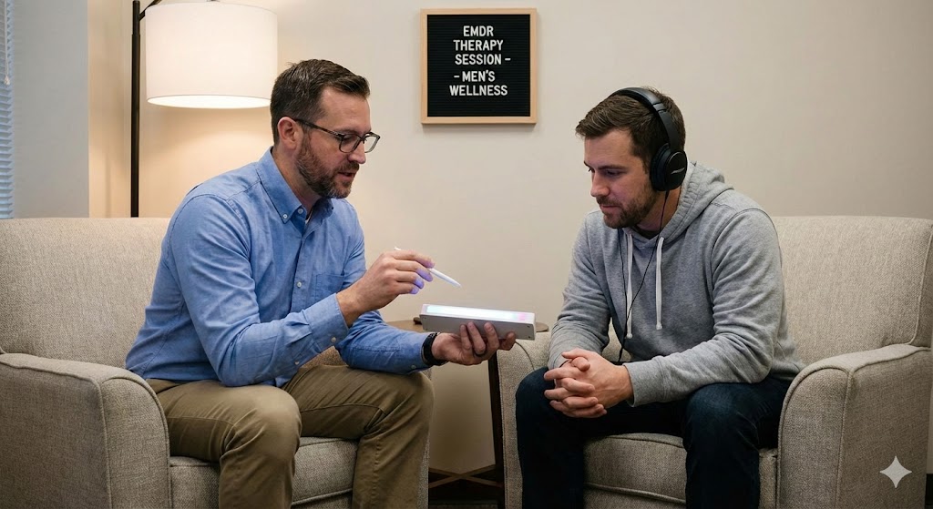 EMDR (Trauma Processing) therapy session